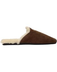Prada - Sandals And Clogs Suede/Cocoa - Lyst