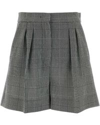 Max Mara - Embroidered Wool Agoraio Shorts - Lyst
