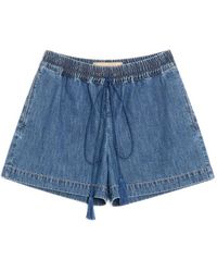 Valentino - Denim Shorts - Lyst