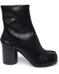 Maison Margiela - Leather Tabi Ankle Boots - Lyst