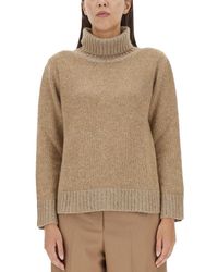 Fabiana Filippi - High-Neck Wool Jersey Sweater - Lyst