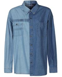 E.L.V. Denim - Contrast Shirt - Lyst