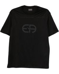 Emporio Armani - Logo Cotton T-Shirt - Lyst