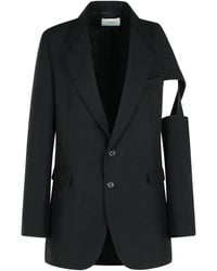 Coperni - Blazer 'Cutout' en Polyester Noir - Lyst