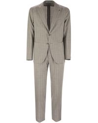 Tagliatore - Pinstripe Suit - Lyst