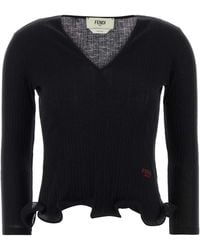 Fendi - Wool Top - Lyst
