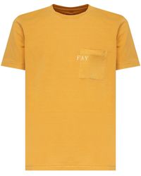 Fay - Jersey Crewneck T Shirt - Lyst