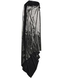 Balenciaga - Metallic Effect Midi Dress - Lyst