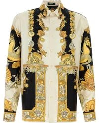 Versace - Shirt With 'Coral Theatre' Print - Lyst