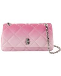 Marc Jacobs - Die Doppelketten -Brieftasche an der Kette Leder rosa - Lyst