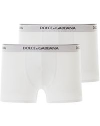 Dolce & Gabbana Bi Pack Ondergoed Boxer Wit Katoen