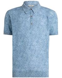 Etro - Polo Shirt With Floral Pattern - Lyst