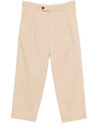 Drole de Monsieur - Pantalon Cropped À Plis Coton - Lyst