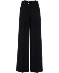 Moncler - Black Polyester Blend Palazzo Pant - Lyst