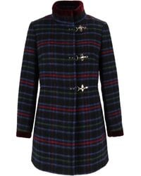 Fay - Plaid Virginia 3 Ganci Short Coat - Lyst
