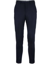 PT Torino - Marineblaue Slim-Fit-Hose - Lyst