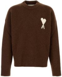 Ami Paris - Stretch Alpaca-Blend Sweater - Lyst