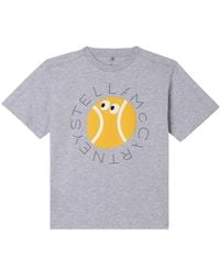 Stella McCartney - Stella Mc Cartney T Shirt With "Tennis" Logo - Lyst