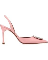 AMINA MUADDI - Satin Camelia Pumps - Lyst