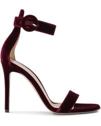 Gianvito Rossi - "Portofino 105Mm" Heeled Sandals - Lyst