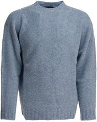 Beams Plus - "Shaggy Bernard" Trui Met Ronde Hals - Lyst