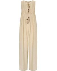 PAHIESA FORMENTERA - Ecru Jumpsuit - Lyst