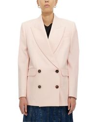 McQueen - Double Breasted Blazer - Lyst