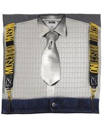 Moschino - Silk Scarf With Print - Lyst