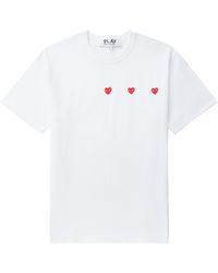 COMME DES GARÇONS PLAY - Comme Des Garcons Logo Katoenen T -shirt - Lyst