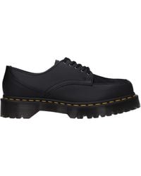 Dr. Martens - Black Leather Oxfords And Derby - Lyst