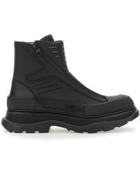 McQueen - Sleek Rubberized Ankle Boots For - Lyst