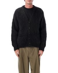 Obey - Shaggy Button-Front Cardigan Sweater - Lyst