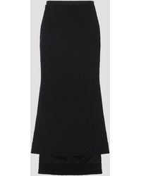 Lanvin - Rokken ,Zwart ,Wol Dameskleding Rokken Zwart Aw 25 - Lyst