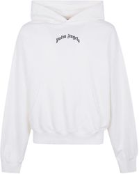 Palm Angels - Katoenen Hoodie Met Logoprint - Lyst