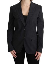 eleganti e blazer Donna Abbigliamento da Giacche da Giacche sportive BlazerDolce & Gabbana in Satin di colore Nero 
