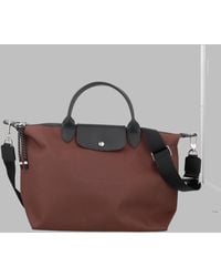 Longchamp - Foldable Tote Bag With Top Handles And Shoulder Strap - Lyst