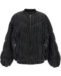 ROTATE BIRGER CHRISTENSEN - Roteer Birger Christensen Geplooide Bomberjack - Lyst