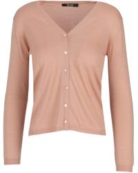 LA ROSE - Cardigan Knit V Neck - Lyst