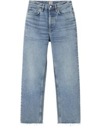 TOTEME - Distressed Classic Cut Denim - Lyst