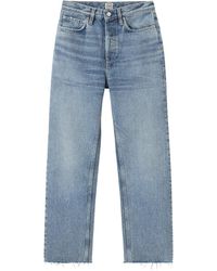 TOTEME - Noodlijdende Blauwe Klassiek Gesneden Denim - Lyst