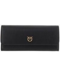 Pinko - Love Tiny Birds Lederen Portemonnee - Lyst