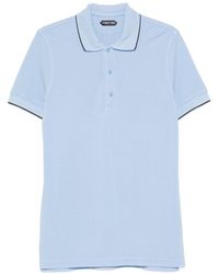 Tom Ford - Piquet Cotton Polo Shirt - Lyst