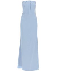 Roland Mouret - Strapless Satin Crepe Dress Without - Lyst