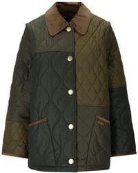 Barbour - Lorrie Green Quilted Jacket - Lyst