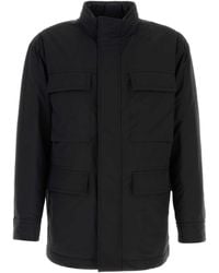 Ferragamo - Wool Blend Padded Jacket - Lyst