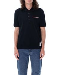Thom Browne - T-shirts En Polo's Blauw - Lyst