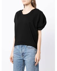 Alexander Wang - Top de mangas con hombros drapeados - Lyst