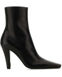 Saint Laurent - Leather Jill Ankle Boots - Lyst
