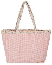 Emile Et Ida - Borsa "The Tote Bag" A Quadretti - Lyst