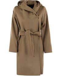 Max Mara - Max Mara Studio Newmang Wollen Jas Met Kap - Lyst